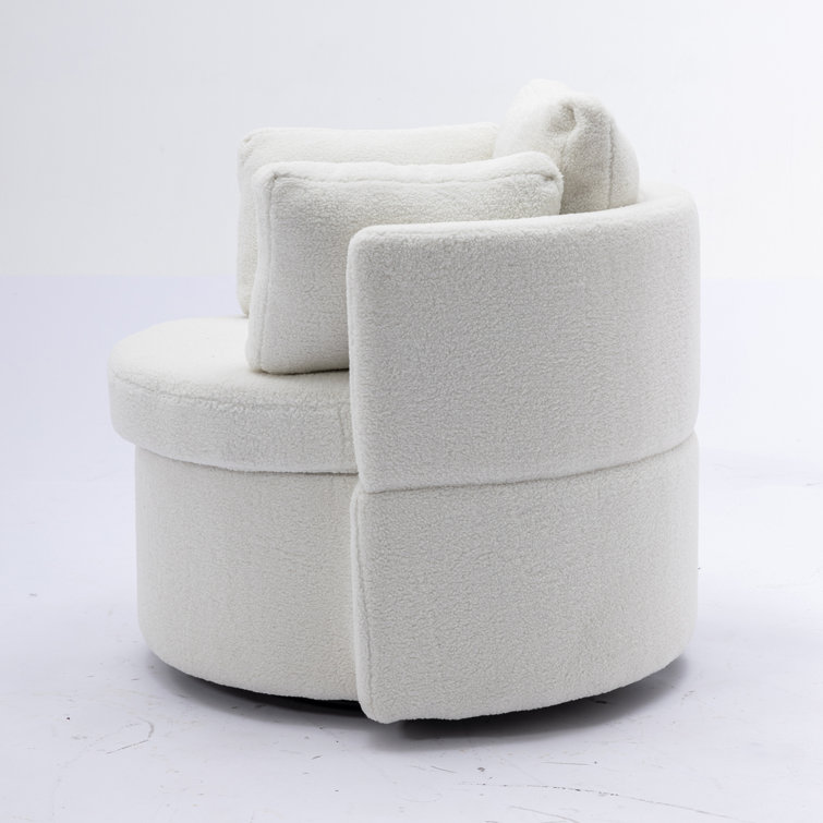 Swivel discount plush chair